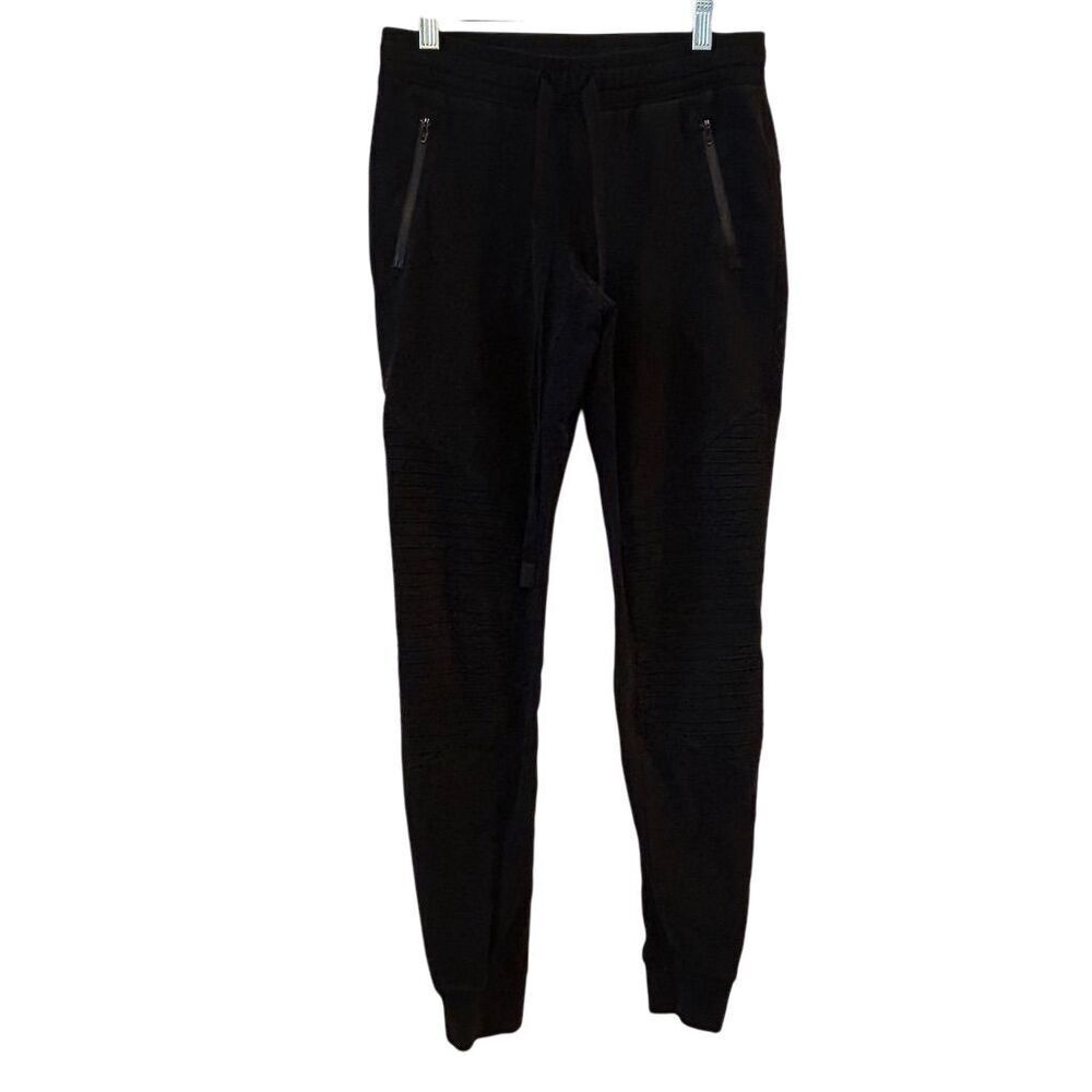 Alo Yoga Women's Urban Moto Sweatpants‎ Black XS Tapered Casual
